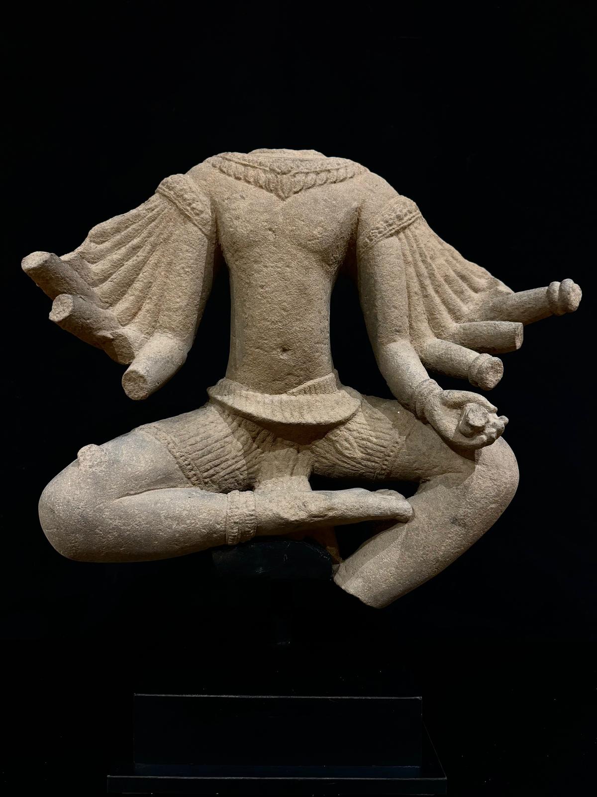 Sandstone of Torso of Hevajra - 7701